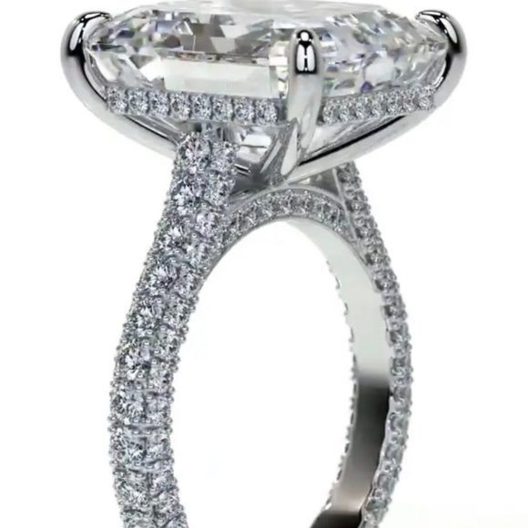 Jewelry - \\ NEW \\ S925 STERLING SILVER \\ ENGAGEMENT DIAMOND  RING